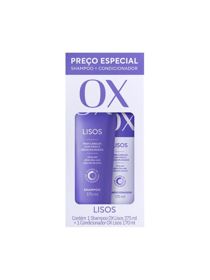 Shampoo-375ml---Condicionador-170ml-Ox-Lisos-Especial