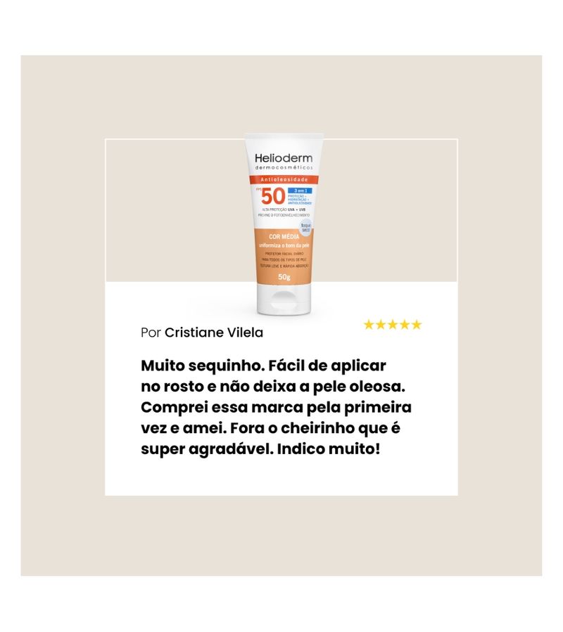 Protetor-Solar-Helioderm-3-Em-1-Antioleosidade-Com-Cor-Media-Fps50-50g