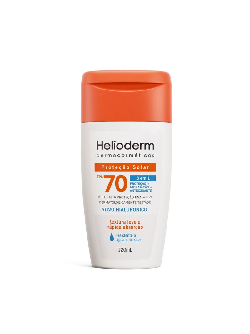 Protetor-Solar-Helioderm-Dermocosmeticos-120ml-Fps70-3-Em-1