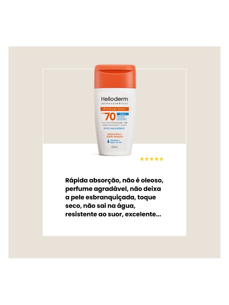 Protetor-Solar-Helioderm-Dermocosmeticos-120ml-Fps70-3-Em-1