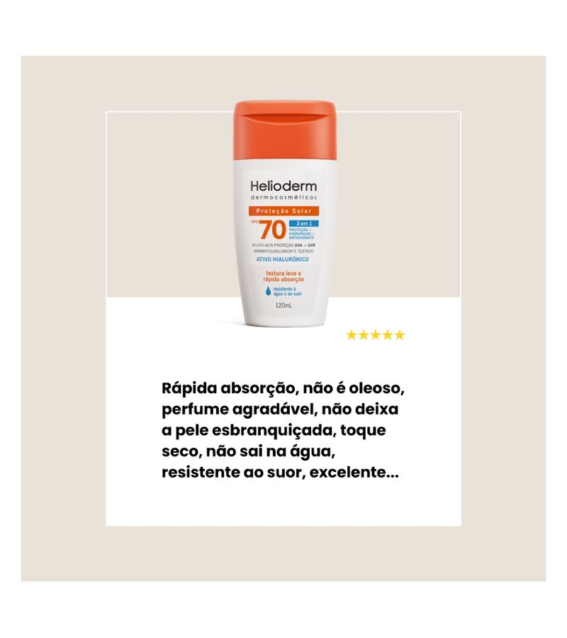 Protetor-Solar-Helioderm-Dermocosmeticos-120ml-Fps70-3-Em-1