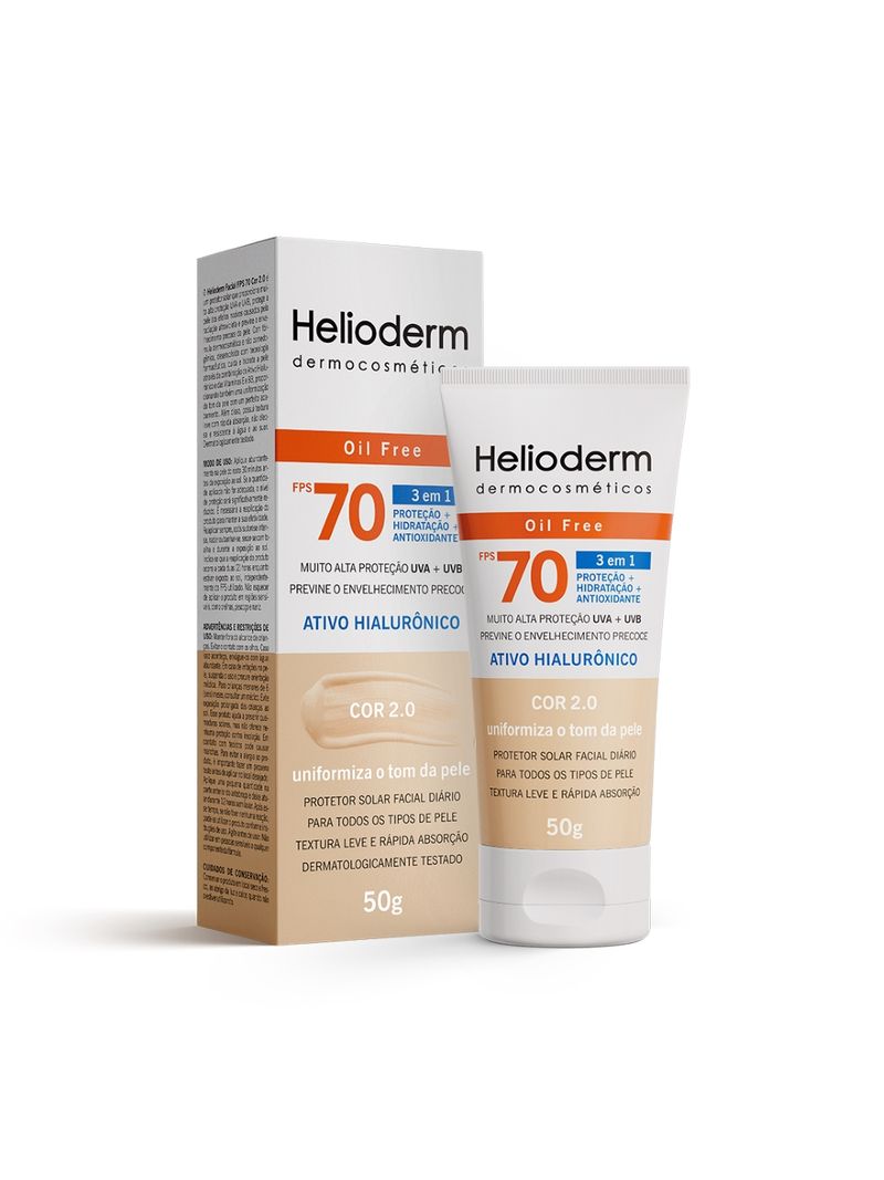 Protetor-Solar-Facial-Helioderm-Oil-Free-Fps70-Bege-Claro-50gr