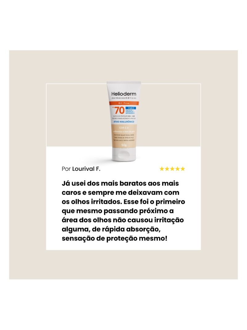 Protetor-Solar-Facial-Helioderm-Oil-Free-Fps70-Bege-Claro-50gr