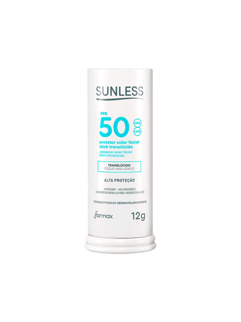 Protetor-Solar-Sunless-Fps50-Transluscido-Stick-12gr