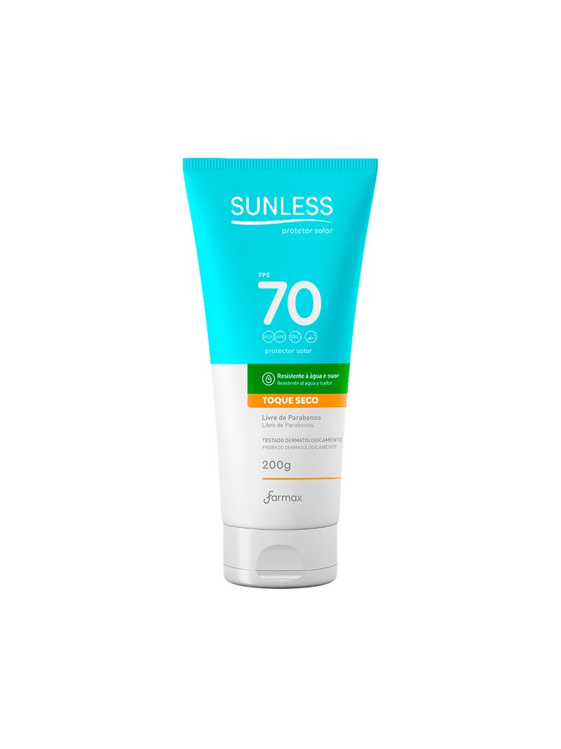 Protetor-Solar-Sunless-Fps70-Toque-Seco-200gr