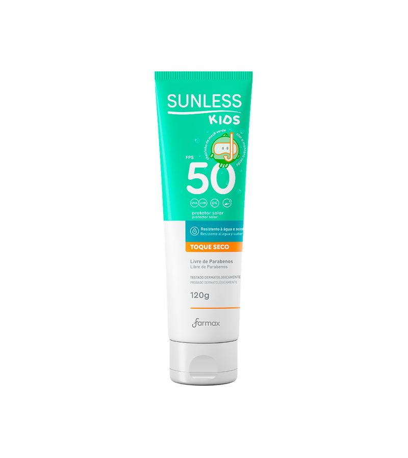 Protetor-Solar-Sunless-Kids-120g-Fps50-Toque-Seco