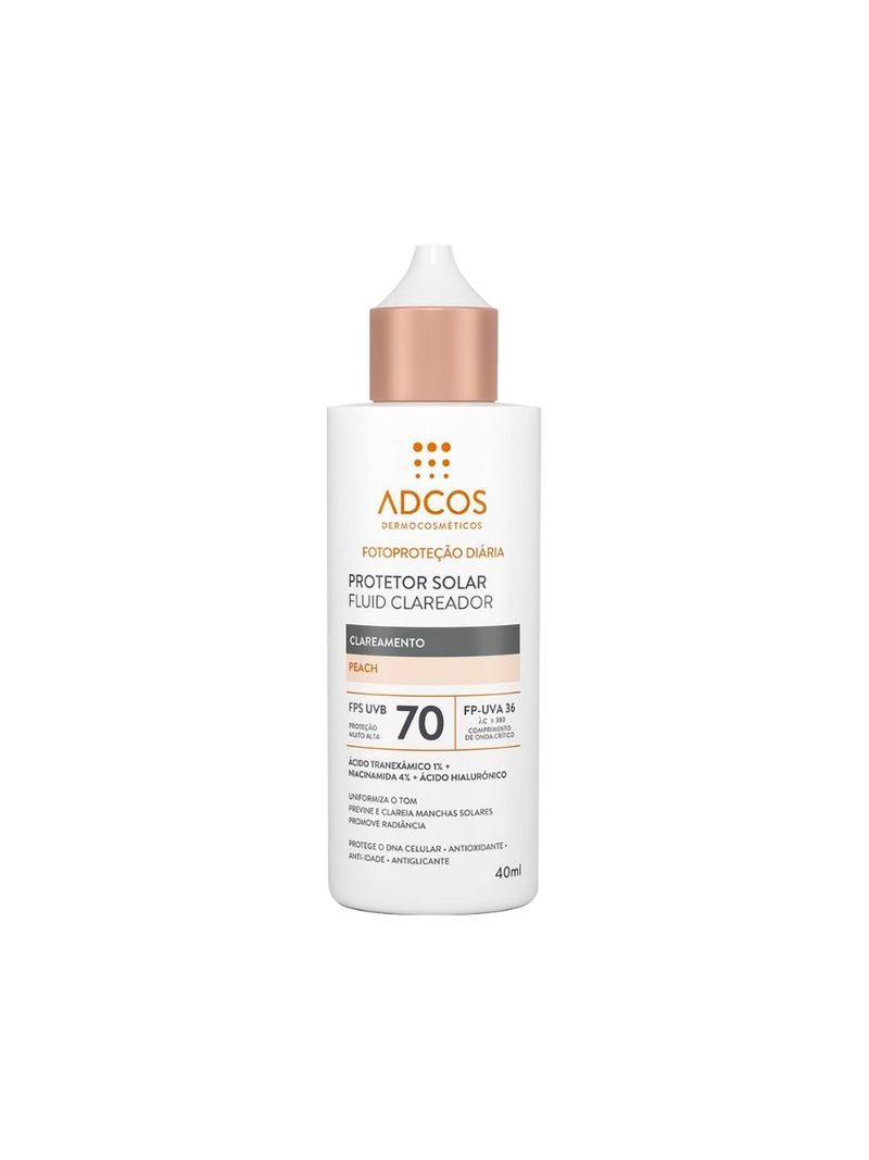 Protetor-Solar-Fluid-Clareador-Adcos-40ml-Fps70-Peach
