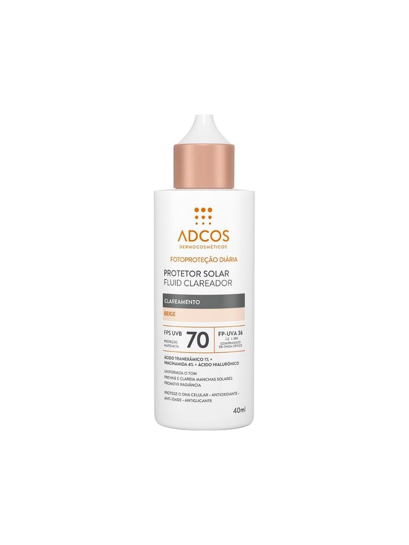 Protetor-Solar-Fluid-Clareador-Adcos-40ml-Fps70-Beige
