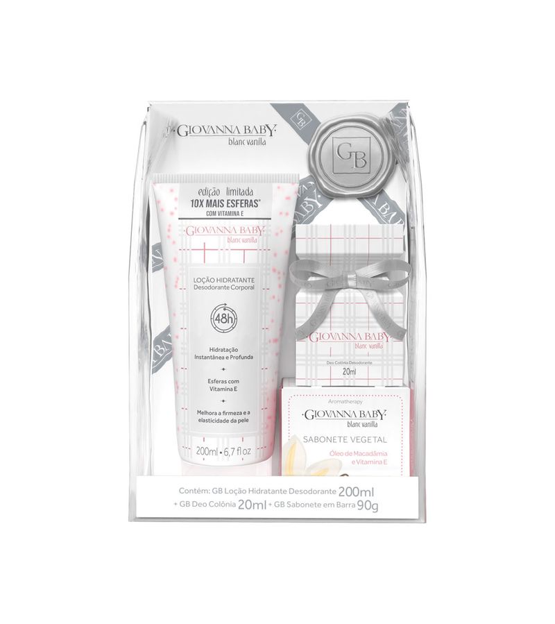Hidratante-Giovanna-Baby-200ml---Colonia---90gr-Sabonete-Barra-Blanc--Vanilla