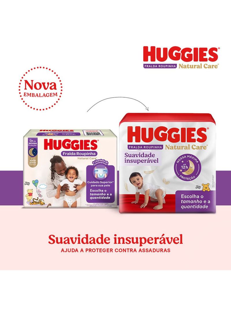 7896007552719-744408-Fralda-Roupinha-Huggies-Natural-Care-XG-56-Unidades