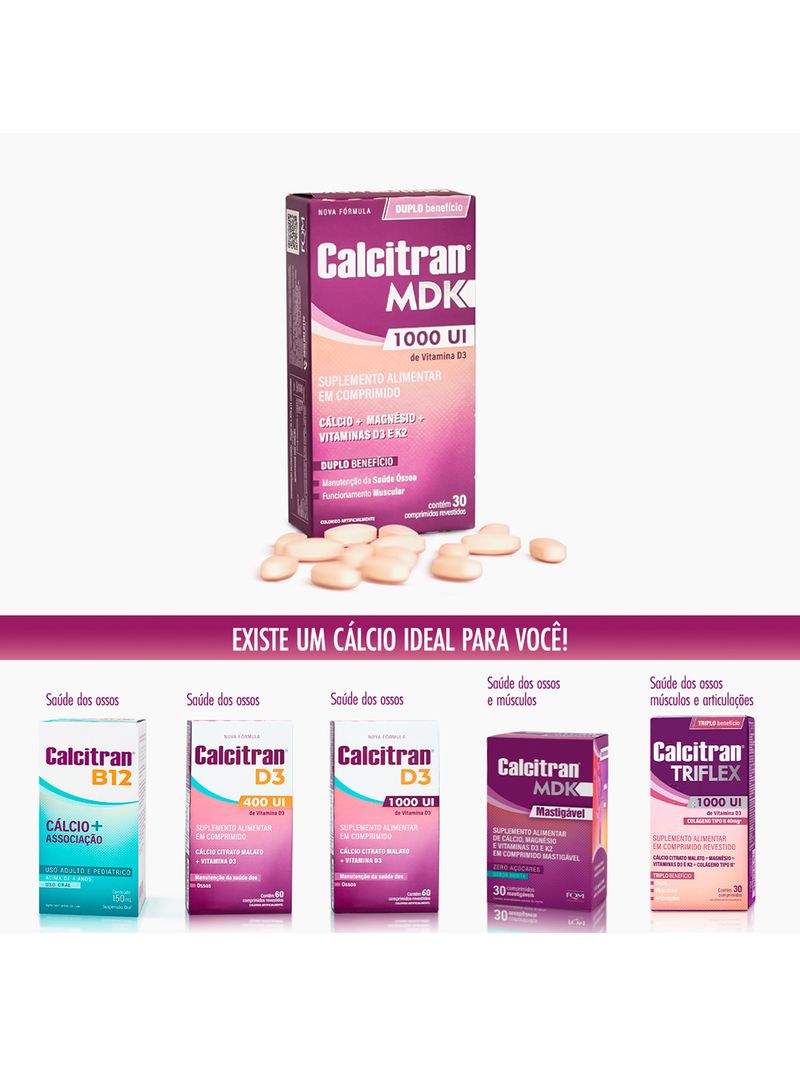 Calcitran-Mdk-30-Comprimidos---Calcio-Com-Magnesio-Vitamina-D-E-K