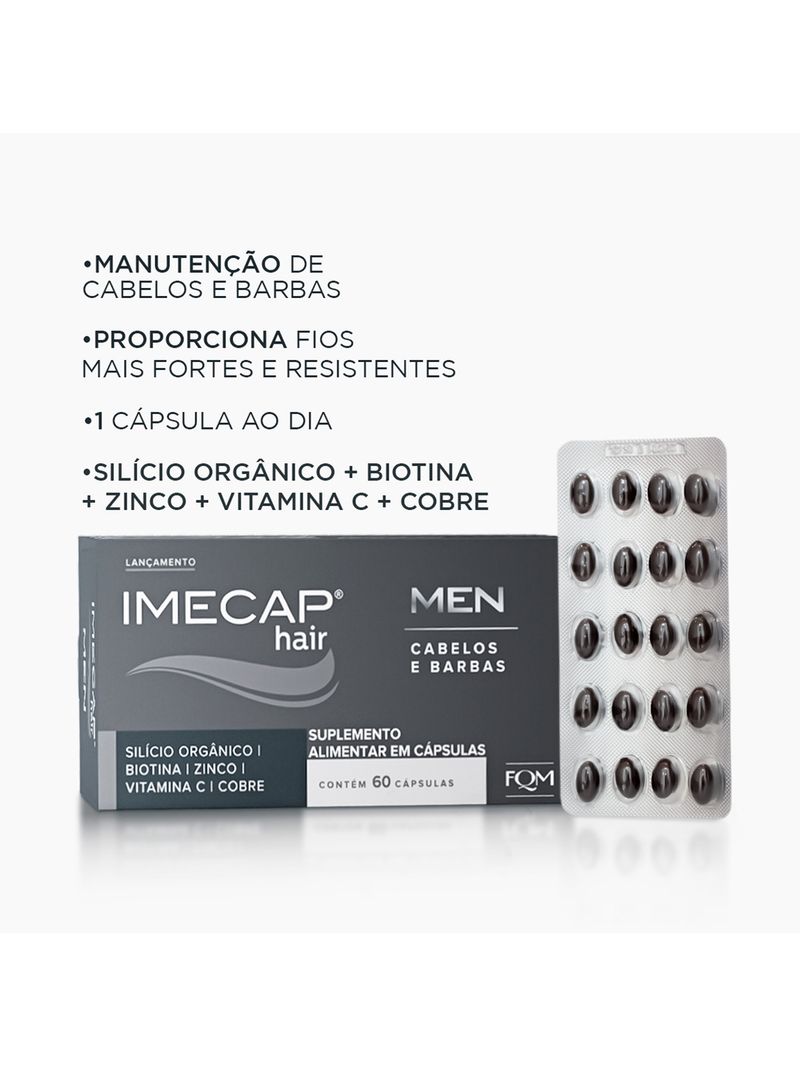 Imecap-Hair-Men-60-Capsulas---Vitaminas-Para-Cabelos-E-Barbas-Do-Homem