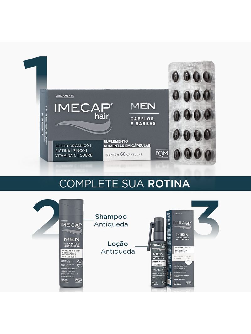 Imecap-Hair-Men-60-Capsulas---Vitaminas-Para-Cabelos-E-Barbas-Do-Homem