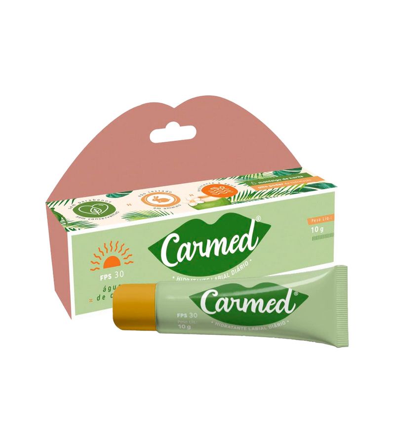 Protetor-Labial-Carmed-10gr-Fps30-Agua-De-Coco