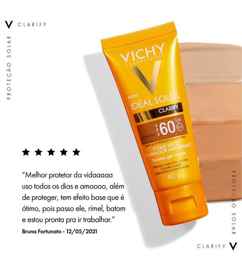 -736629-7899706161824-Protetor-Solar-Vichy--Ideal-Soleil-Clarify-FPS-60-Extra-Clara-40g