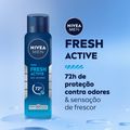 Desodorante Antitranspirante Aerossol Nivea Men Fresh Active 150ml