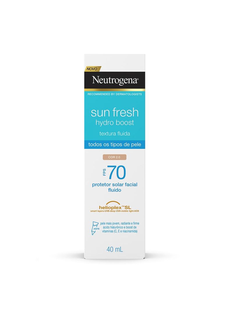 Protetor-Solar-Facial-Fps70-Neutrogena-Sun-Fresh-Hydro-Boost-Cor-2.0--40ml
