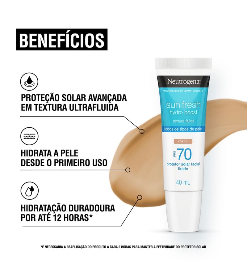 Protetor-Solar-Facial-Fps70-Neutrogena-Sun-Fresh-Hydro-Boost-Cor-2.0--40ml