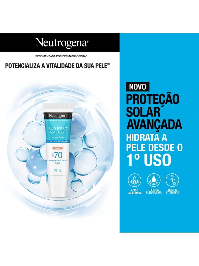 Protetor-Solar-Facial-Fps70-Neutrogena-Sun-Fresh-Hydro-Boost-Cor-2.0--40ml