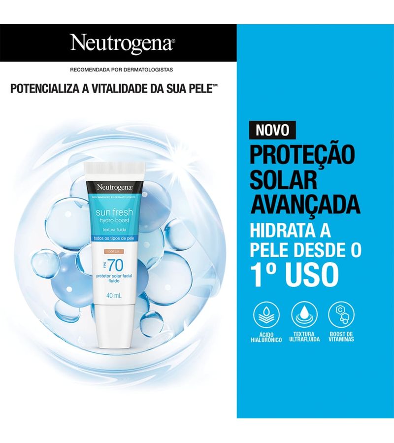 Protetor-Solar-Facial-Fps70-Neutrogena-Sun-Fresh-Hydro-Boost-Cor-2.0--40ml