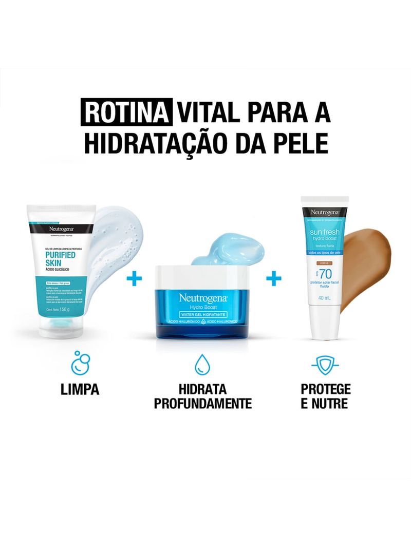 Protetor-Solar-Facial-Fps70-Neutrogena-Sun-Fresh-Hydro-Boost-Cor-3.0-40ml