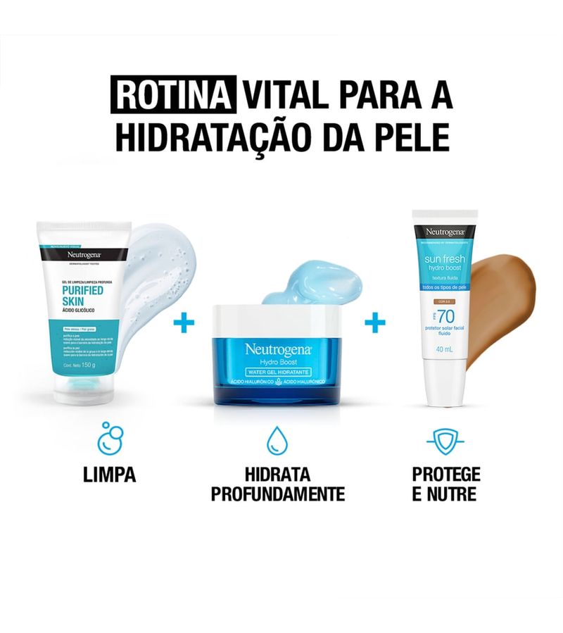 Protetor-Solar-Facial-Fps70-Neutrogena-Sun-Fresh-Hydro-Boost-Cor-3.0-40ml