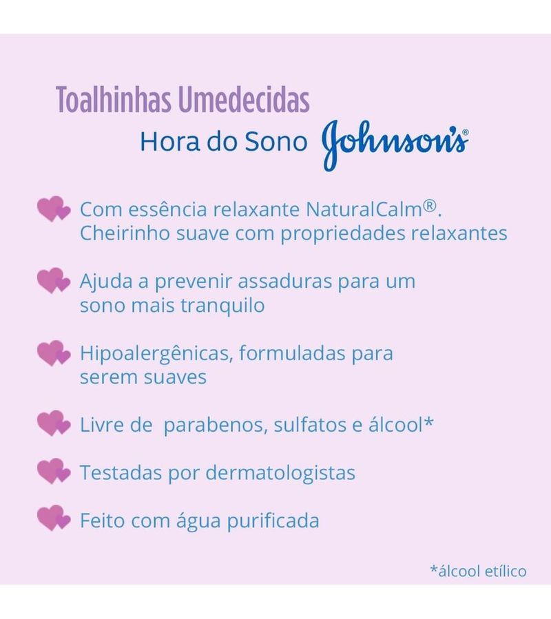 Toalhinha-Umedecida-Johnsons-Hora-do-Sono-48-Unidades---Beneficios