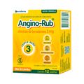 Angino Rub Cloridrato De Benzidamina 3mg Com 12 Pastilhas Mel E Limao  Eurofarma