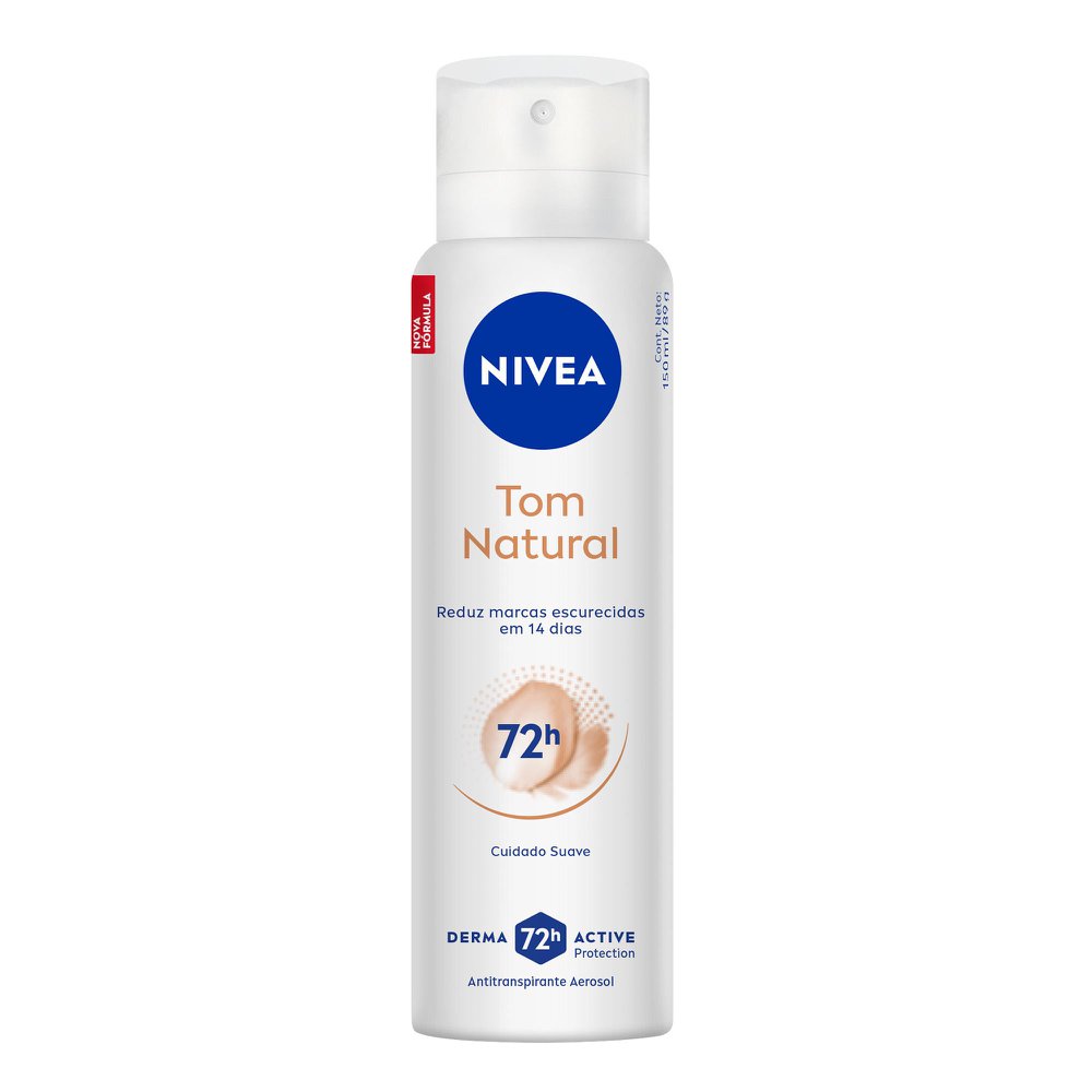 DESODORANTE NIVEA FEMININO AEROSSOL TOM NATURAL 150ML - Drogaria