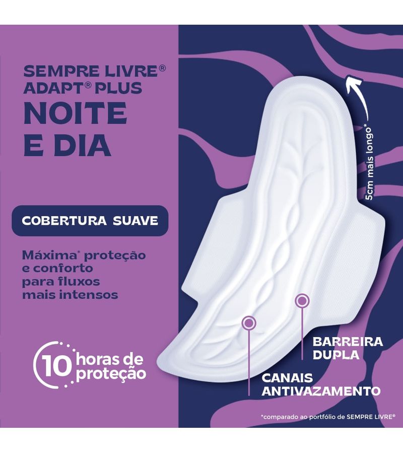 Absorvente-Sempre-Livre-Adapt-Plus-Note-E-Dia-Suave-Com-Abas-8-Unidades