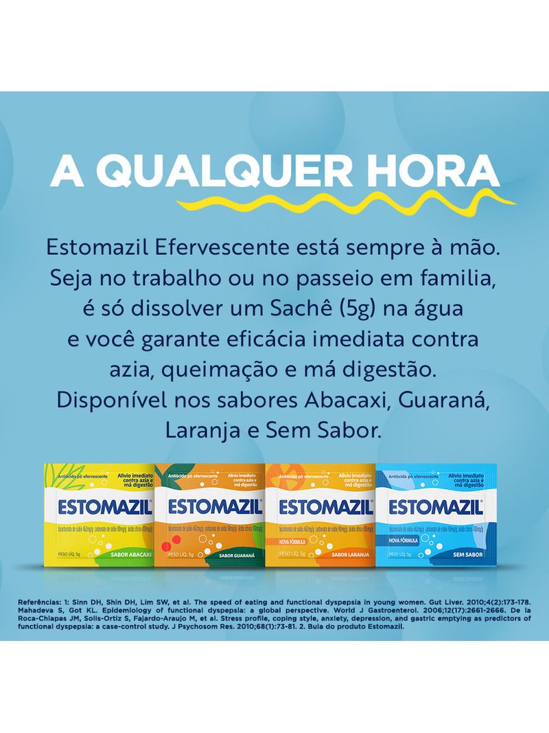 Antiacido-Po-Efervescente-Abacaxi-Estomazil-6-Saches-Embalagem-Economica