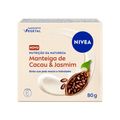 Sabonete Vegetal Em Barra Nivea Nutricao Da Natureza Manteiga De Cacau E  Jasmim 80g
