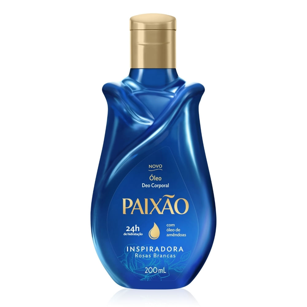 ÓLEO DEO CORPORAL PAIXÃO INSPIRADORA ROSAS BRANCAS 200ML