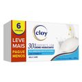 Sabonete Em Barra Cloy Milk Care Com 6 Unidades De 80g Cada