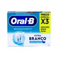 Creme Dental Oral B Extra Branco Com 3 Unidades Menta Especial 70gr