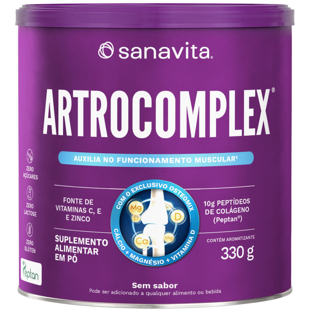 Encontraproduto.com.br - Artrocomplex Peptan Osteomix 330g - Sanavita
