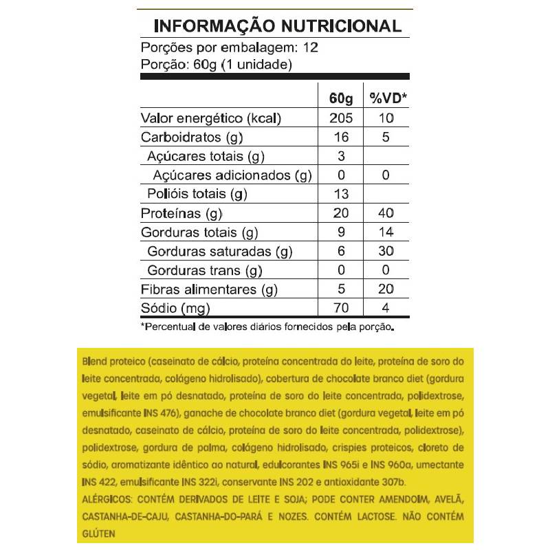 Encontraproduto.com.br - Barra de Proteína BOLD Torta de Limão 60g