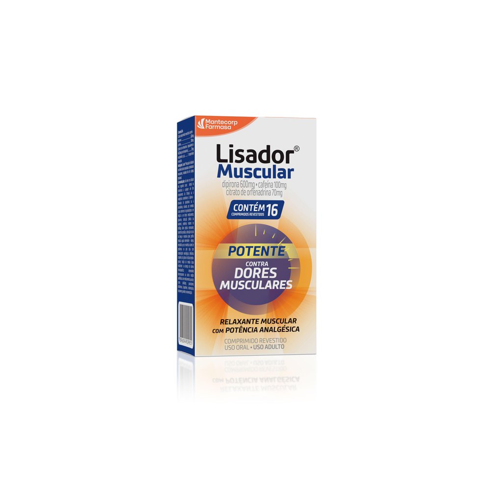 Encontraproduto.com.br - Lisador Muscular 600mg - 16 Comprimidos